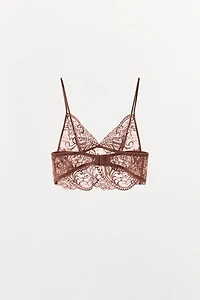 LACE TRIANGLE BRA