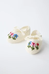 EMBROIDERED FLORAL BOOTIES