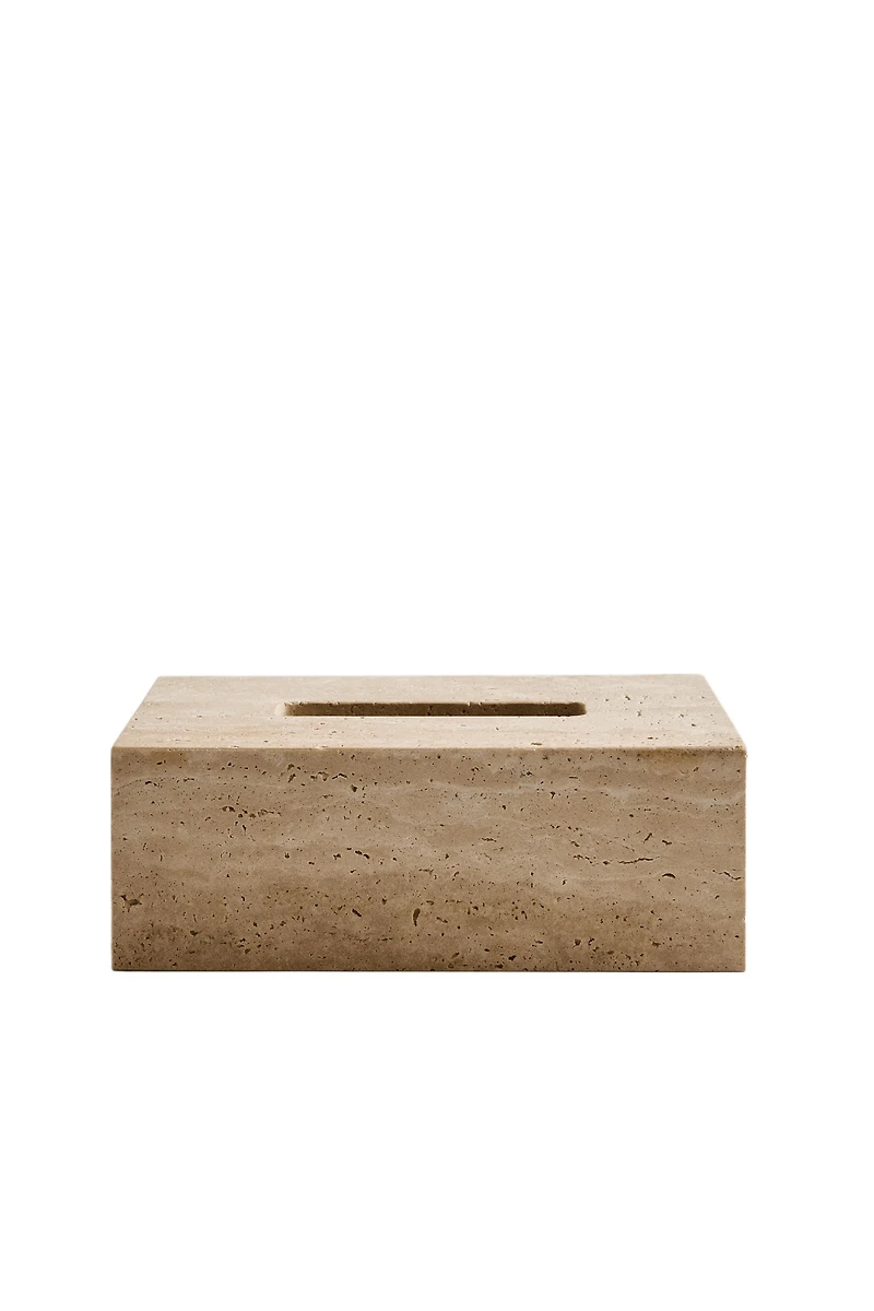 BEIGE MARBLE TISSUE BOX
