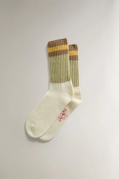 CHAUSSETTES EN LAINE RAYÉES
