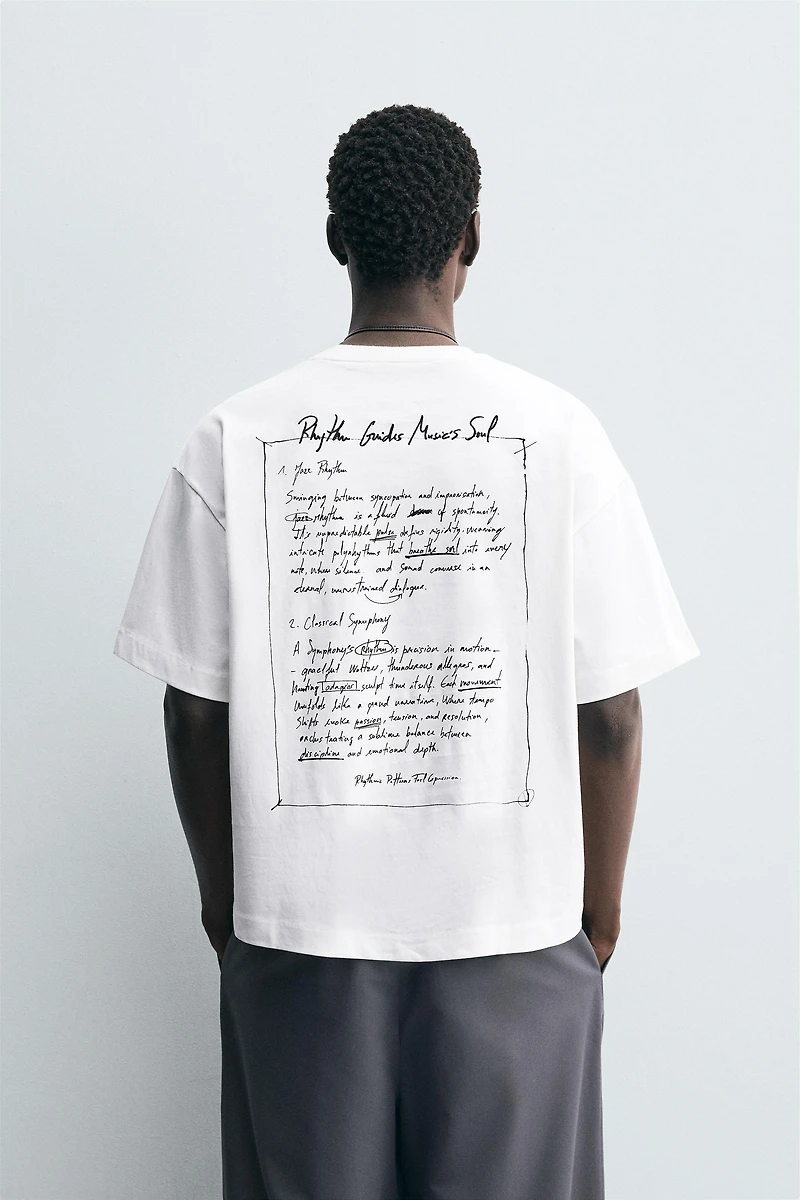 T-SHIRT TEXTE BROD