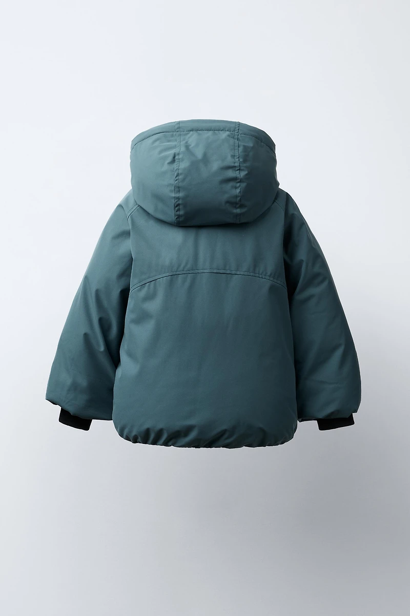 MANTEAU REMBOURRÉ À CAPUCHE DÉPERLANT