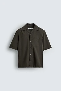 COTTON - LYOCELL TEXTURED SHIRT