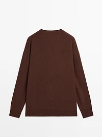 Cardigan oversize col en V 100 % cachemire