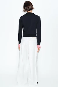 COMBINATION STRIPED KNIT JUMPER