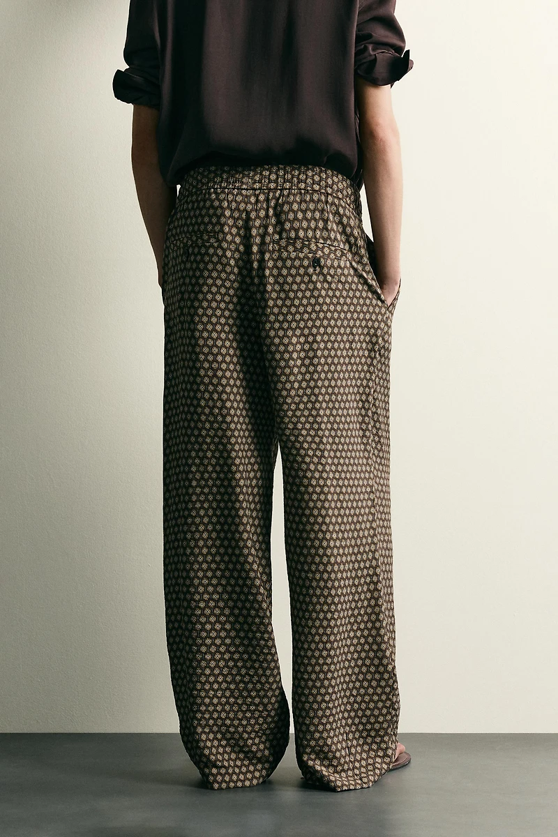 PRINTED JOGGER WAIST PANTS