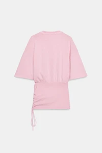 SLUB BELTED TOP