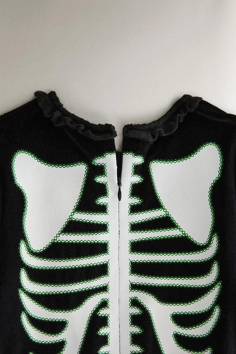 CHILDREN'S SKELETON HALLOWEEN COSTUME