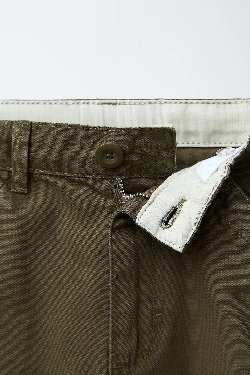 PATCHED STRAIGHT LEG PANTS