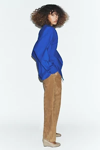 POPLIN SHIRT WITH SIDE DARTS