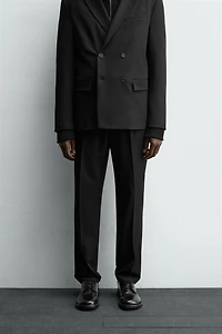 COMFORT PLEATED SUIT PANTS
