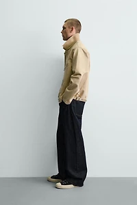 VESTE EN JEAN COL COMBINÉ