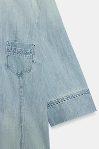 TRF FITTED DENIM SHIRT