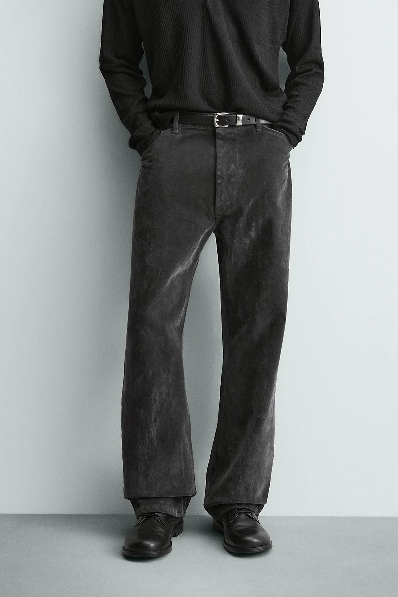 PANTALON RELAXED FIT FLOQUÉ