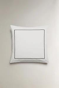 SATEEN PILLOWCASE WITH TRIM
