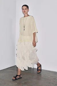 TOP MANCHES COURTES EN SOIE ZW COLLECTION LIMITED EDITION