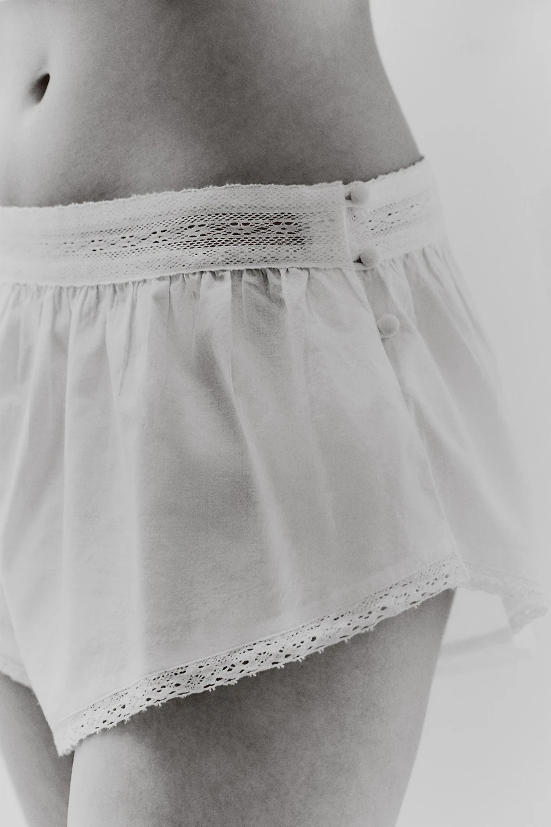 LACE CULOTTES SHORTS