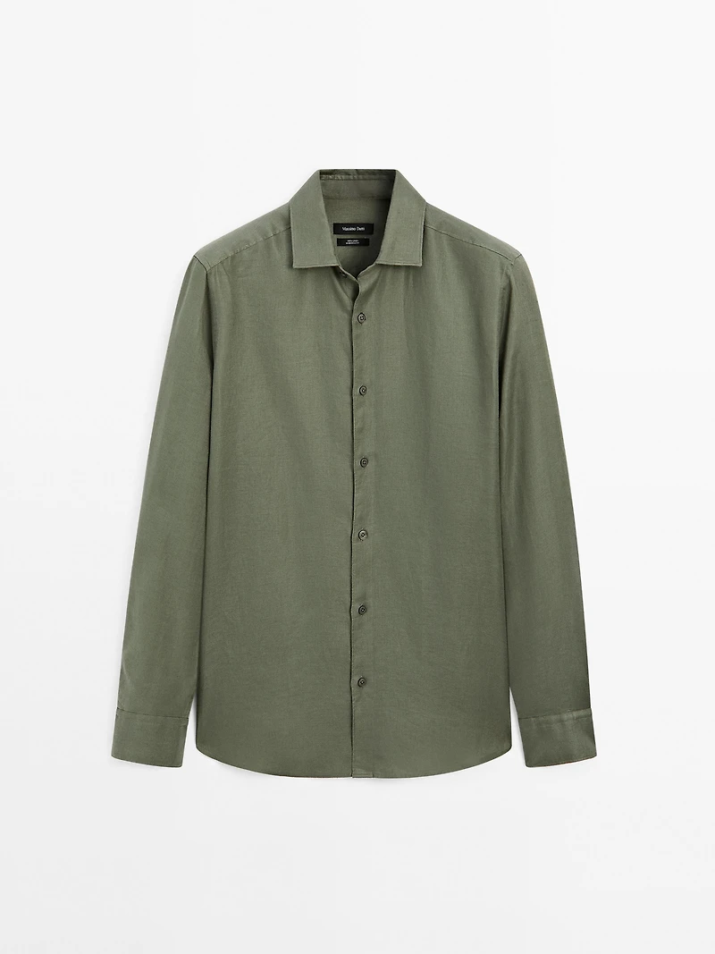 Lightweight regular fit twill shirt