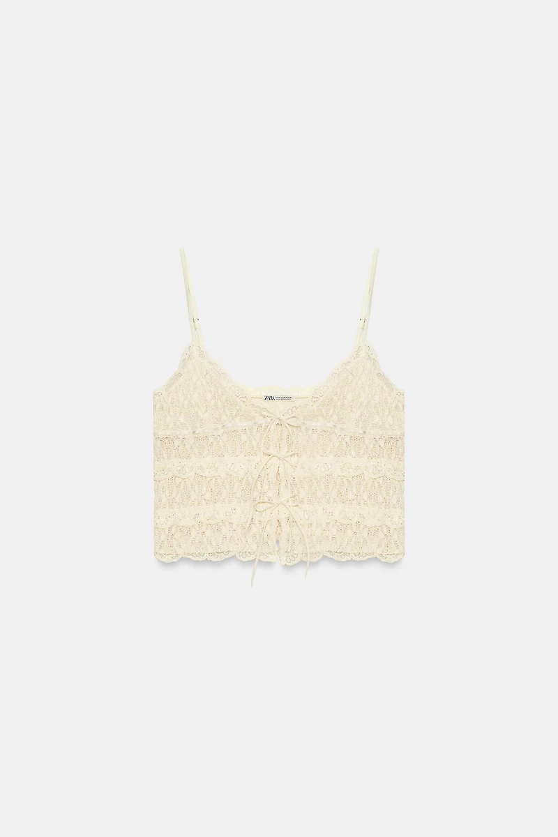 LACE TIE TOP