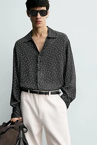 CHEMISE FLUIDE À IMPRIMÉ POIS