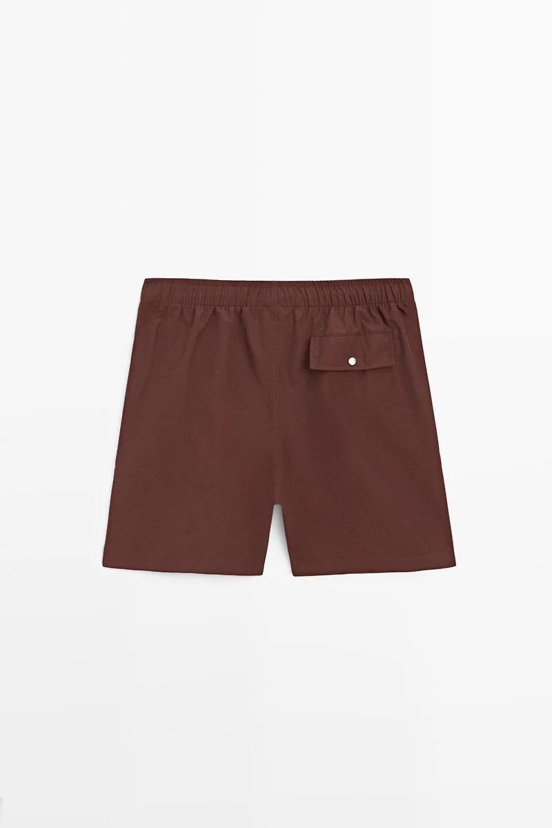 Solid Swim Trunks