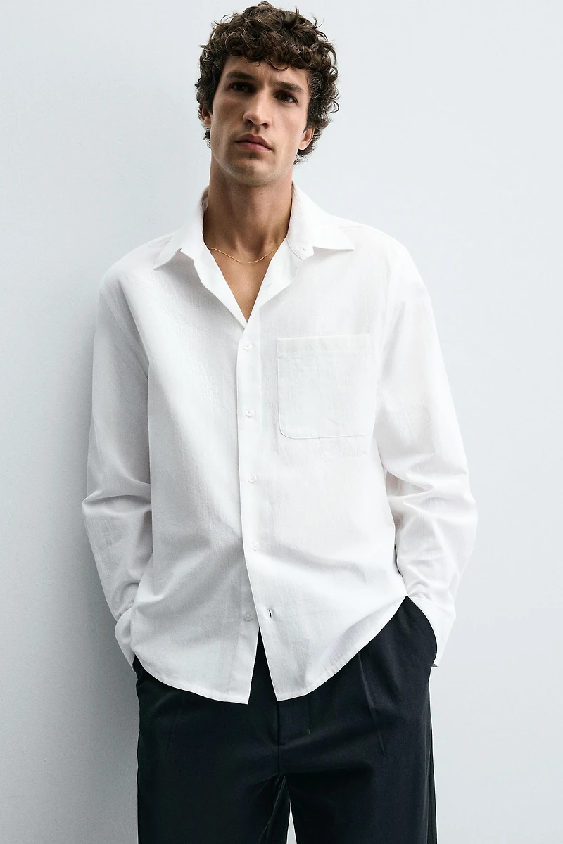 CRINKLED EFFECT SHIRT