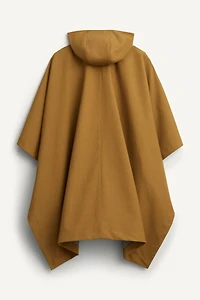 PONCHO DÉPERLANT À CONTRASTE ET CARREAUX ÉDITION LIMITÉE