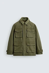 WASHED MULTI-POCKET JACKET