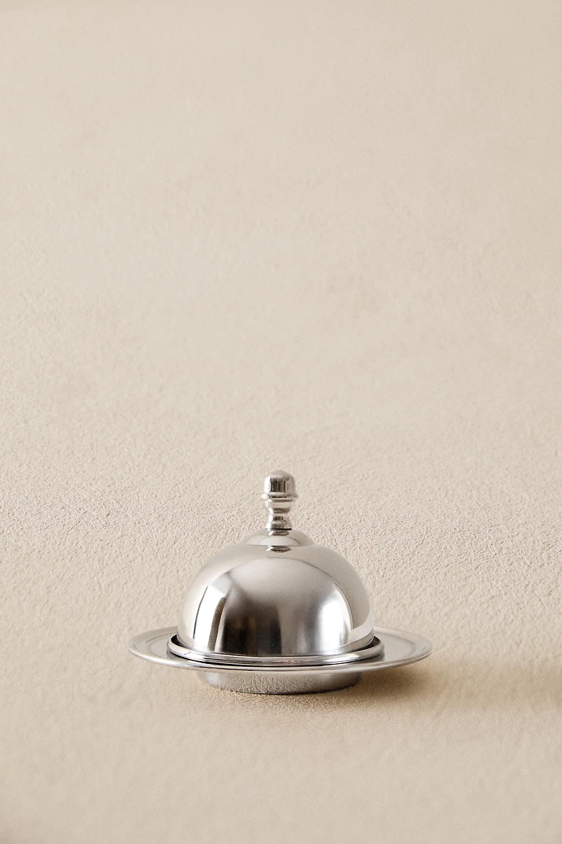 STEEL BUTTER DISH