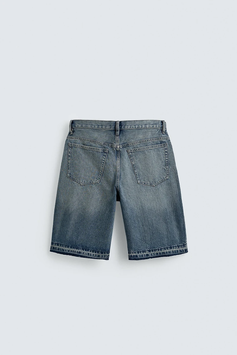 RELAXED FIT DENIM SHORTS