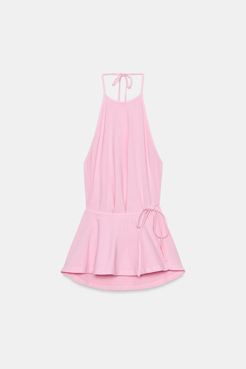 HALTER TOP WITH SASH