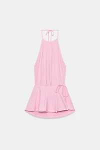 HALTER TOP WITH SASH