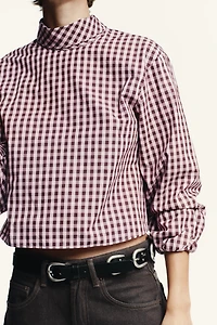 GINGHAM POPLIN SHIRT