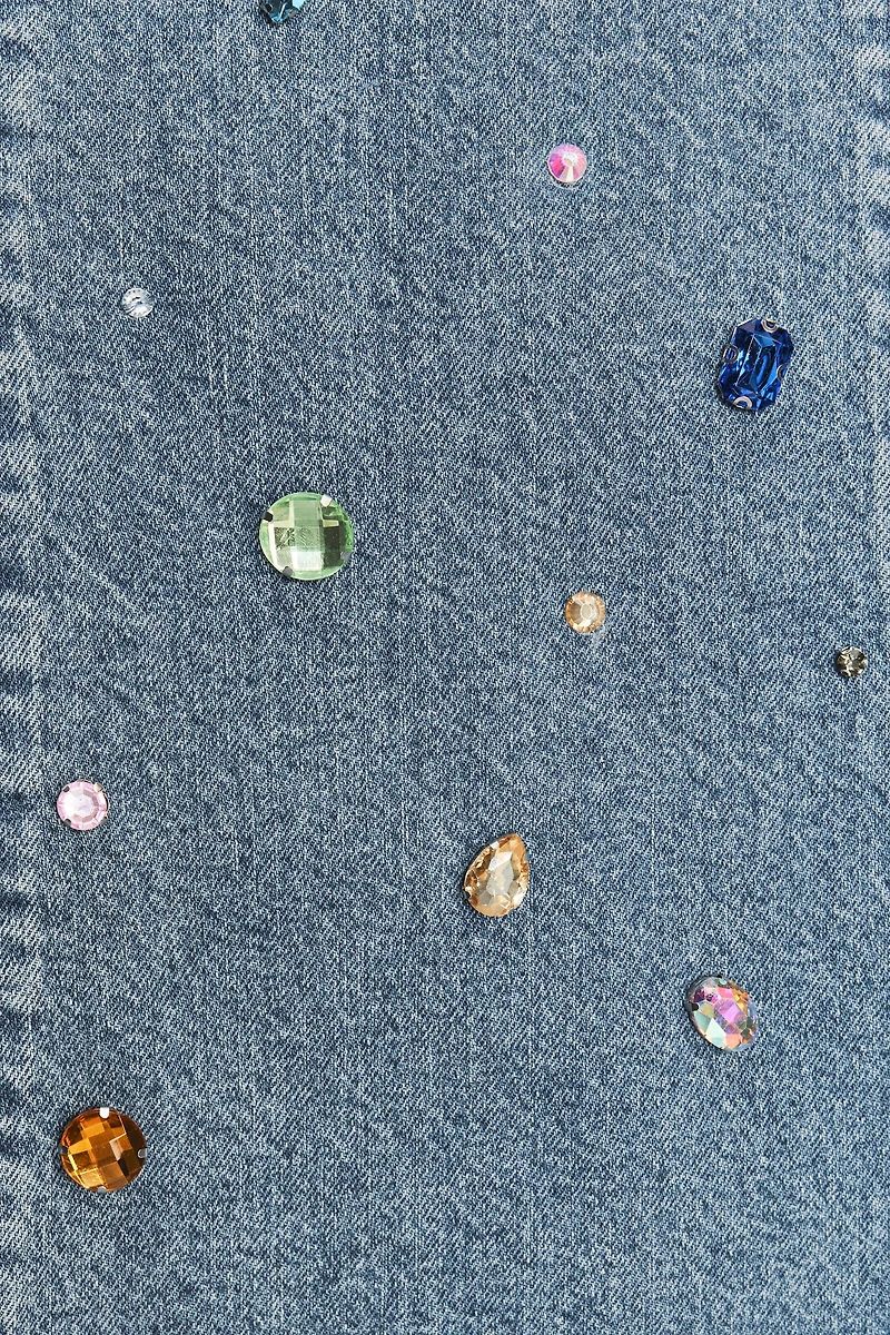 TRF JEWEL DENIM DRESS