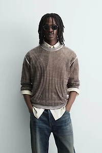 ABSTRACT JACQUARD JUMPER