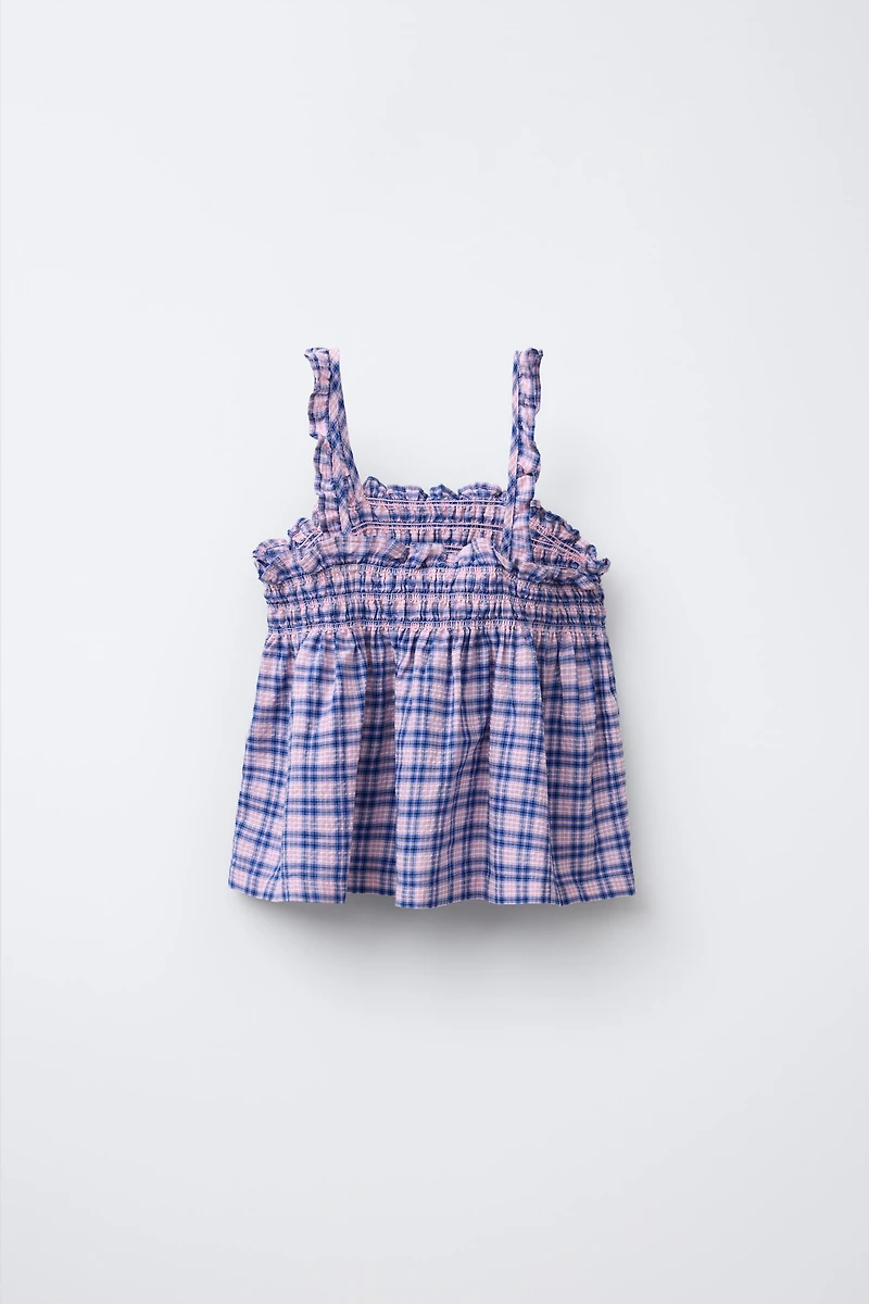 PLAID TOP