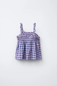PLAID TOP