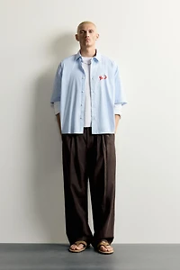 PRINTED GRAPHIC BOXY FIT SHIRT