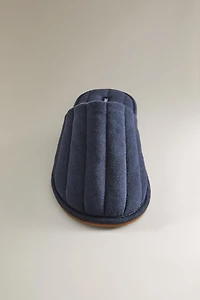 QUILTED MULE SLIPPERS