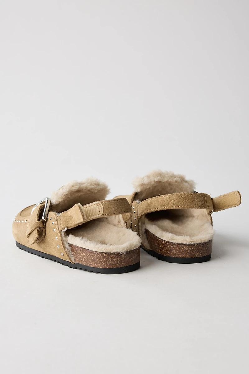 LINED LEATHER CLOGS