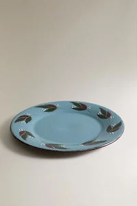 LEAF EARTHENWARE DINNER PLATE