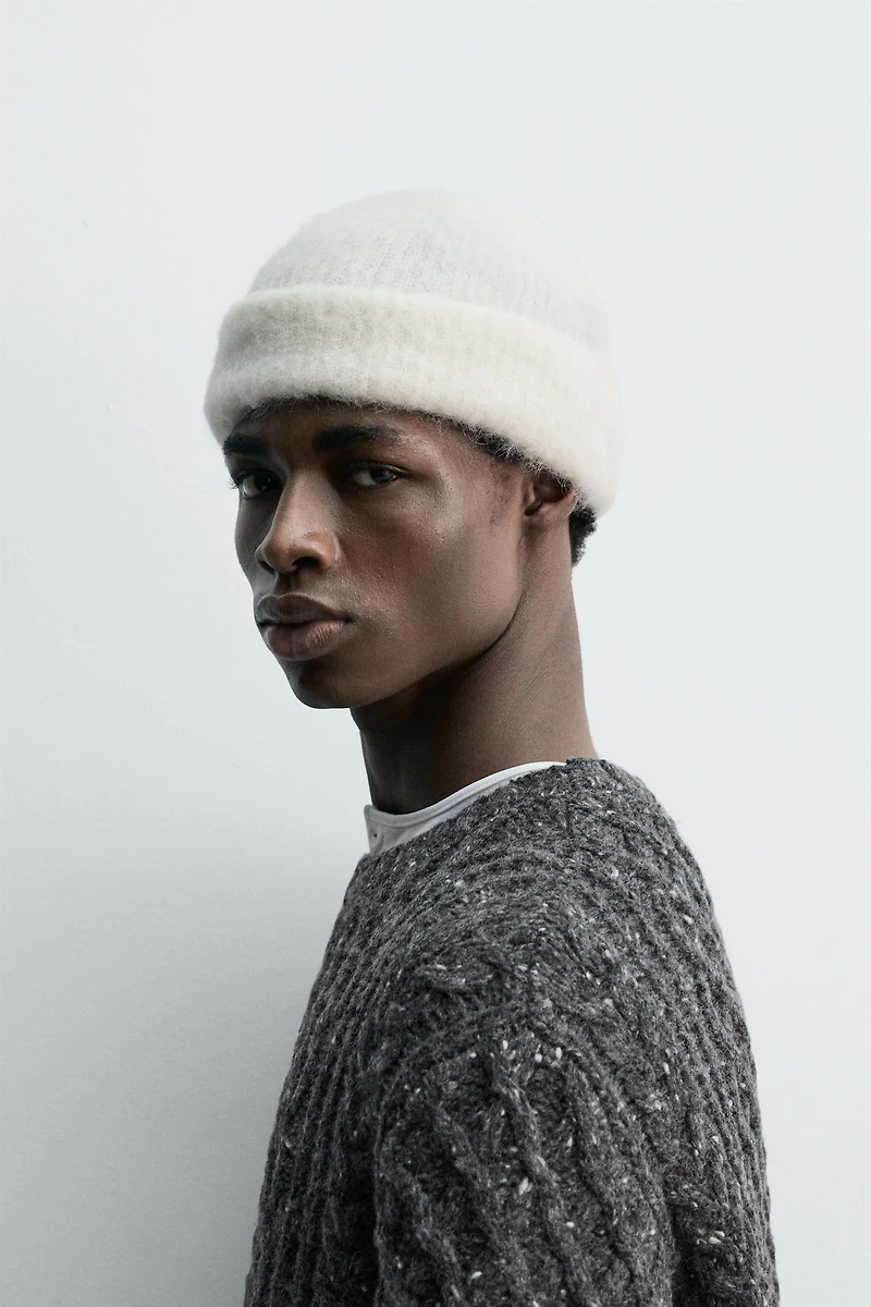 ALPACA BLEND BEANIE HAT