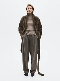 Knit 100% cashmere high neck sweater - LIMITED