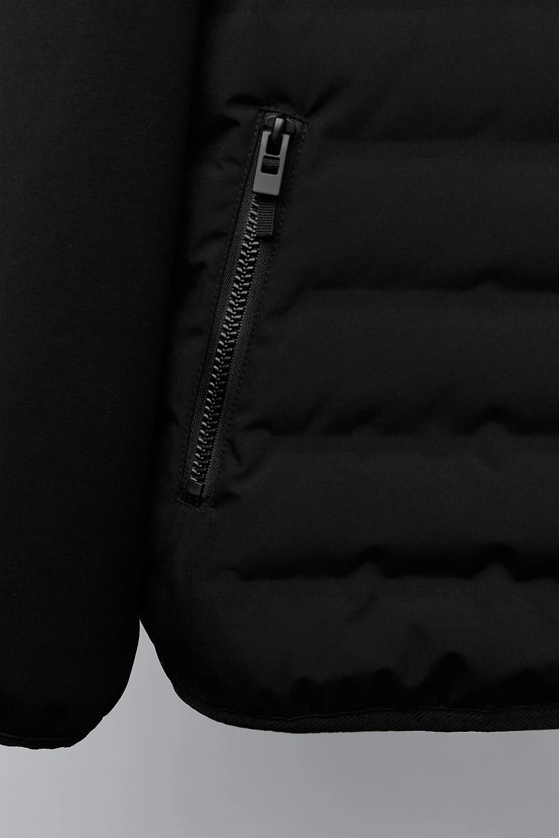 PUFFER JACKET WITH NEOPRENE SLEEVES