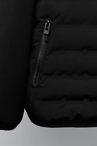 PUFFER JACKET WITH NEOPRENE SLEEVES