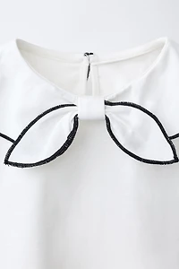 SCARF BOW T-SHIRT