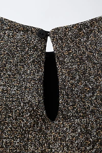 SPARKLY VELVET BOW DRESS