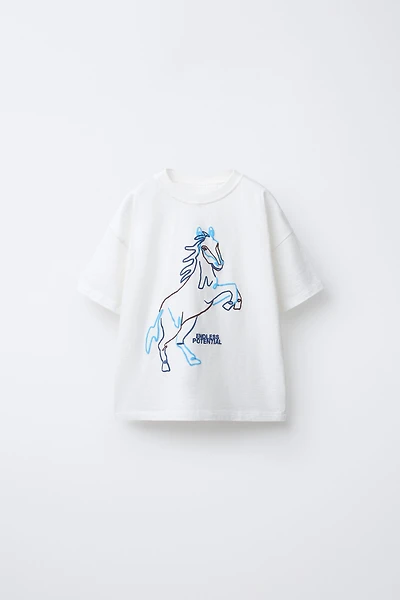 HORSE PRINT T-SHIRT