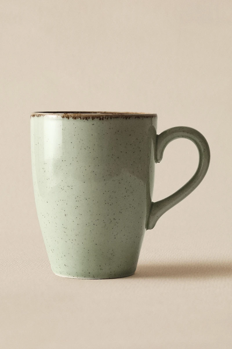 TASSE PORCELAINE BORD VIEILLI