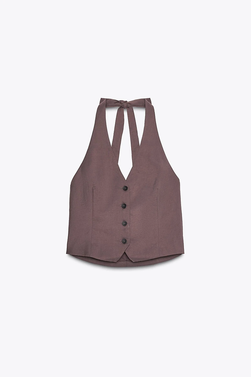 HALTER TIE VEST